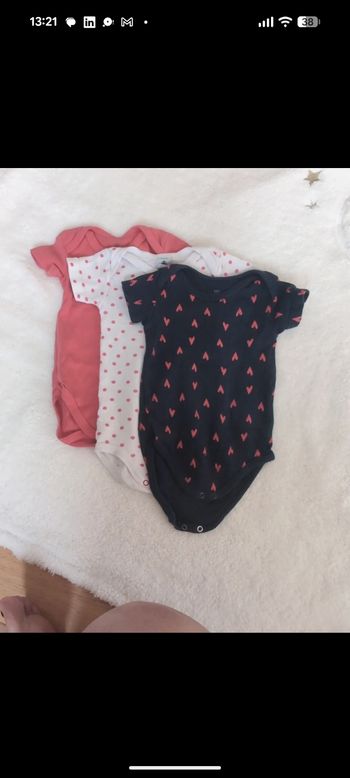 Lot de 3 bodies Petit bateau la redoute