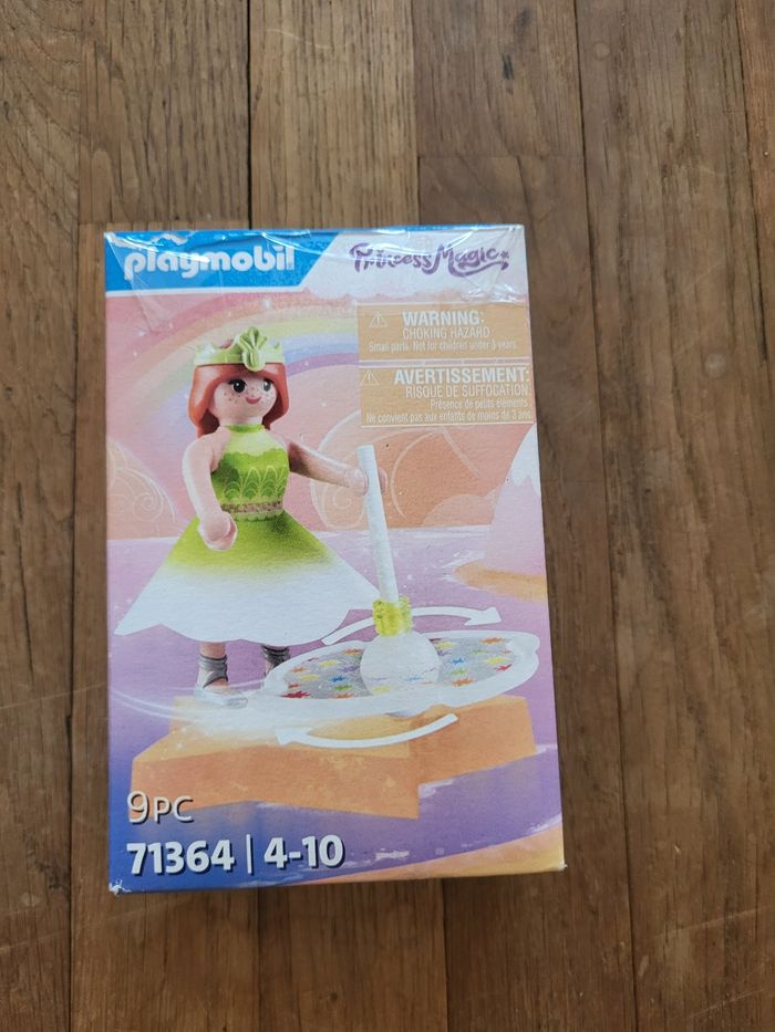 Playmobil princesse et sa toupie arc en ciel
