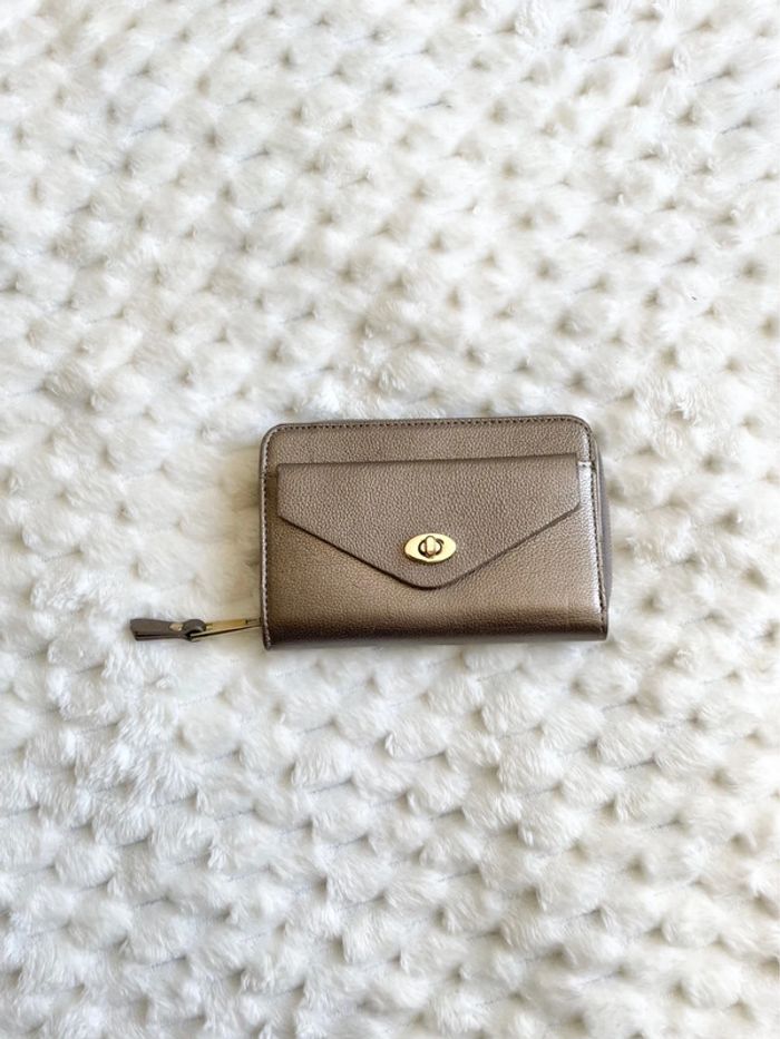 Porte carte argenté