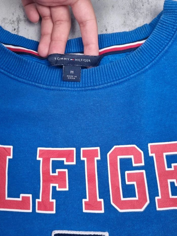 Sweat Tommy Hilfiger bleu – Taille M/38 Femmes - photo numéro 6