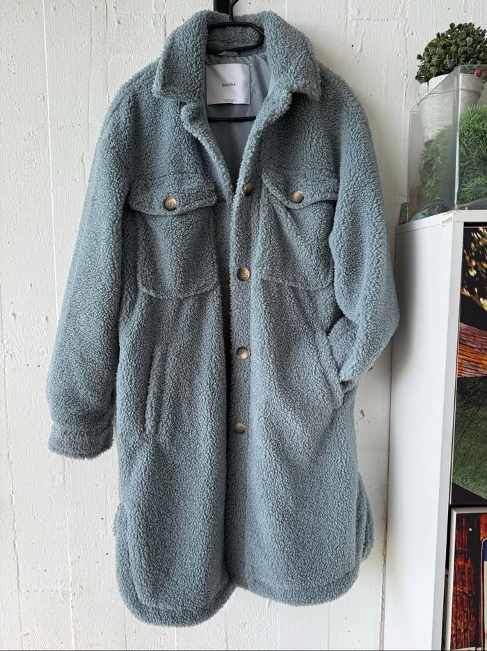 Veste manteau effet mouton taille M Bershka - photo numéro 5