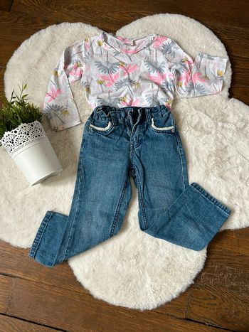 Lot jean + t-shirt fille 🌸