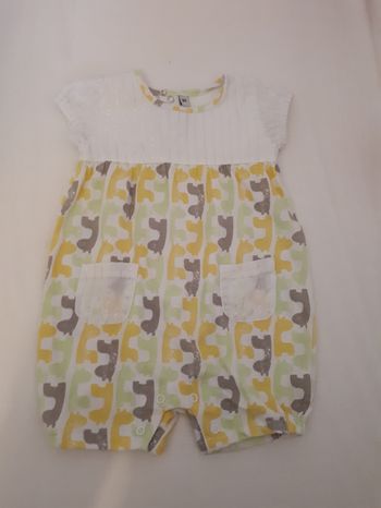 Combishort fille 6 mois