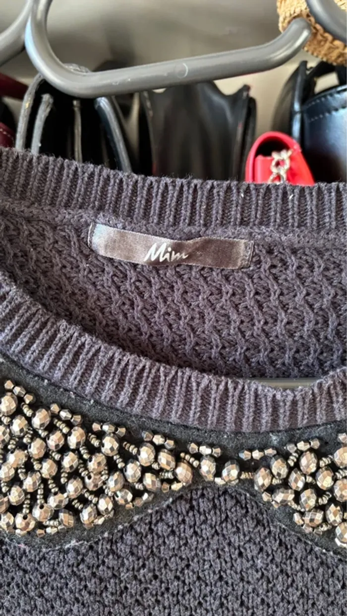 Joli pull en maille col Claudine - photo numéro 2
