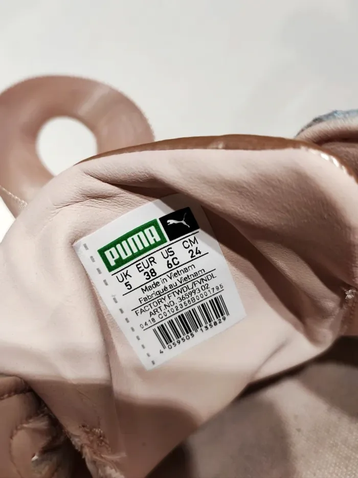 Sneaker Puma rose gold lacets satinée - 38 - très bon état - photo numéro 10