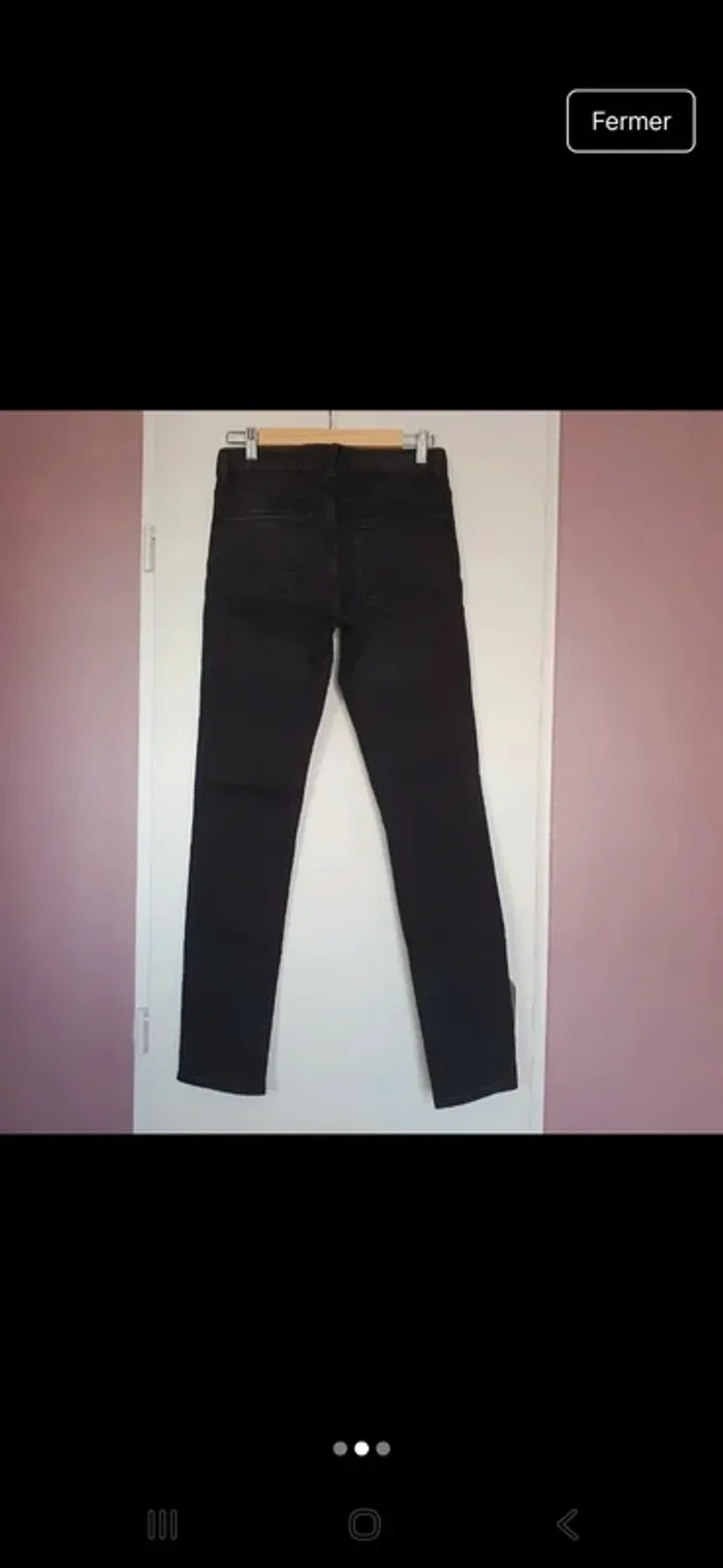 Pantalon jean gris très foncé - photo numéro 2