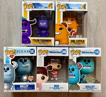 Lot de 5 Figurines Funko Pop Disney Monstres et Compagnies / Monsters et Cie