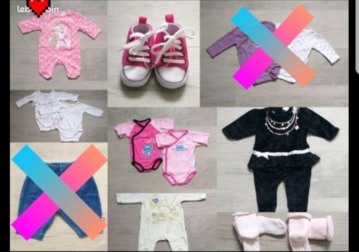 Lot bébé fille 1 mois