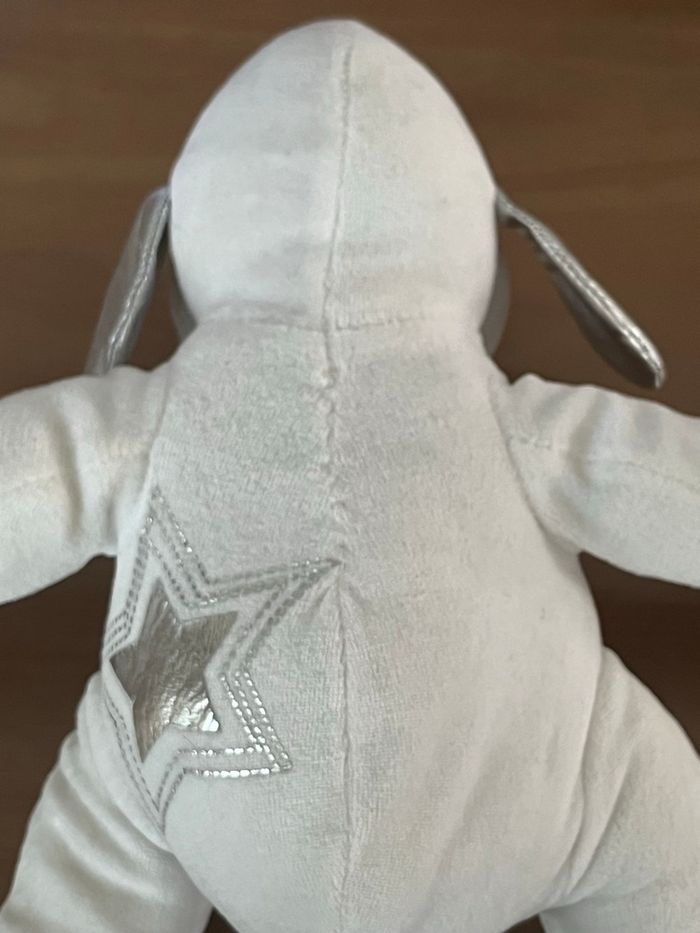 Peluche chien blanc/gris DOUGLAS NEUVE - photo numéro 4