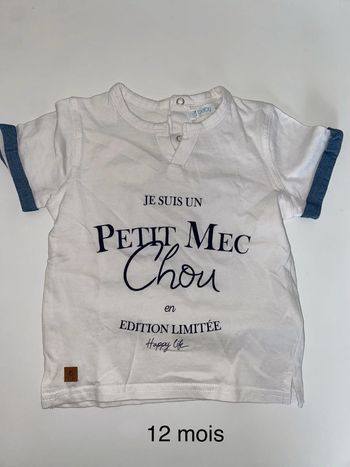 Tee shirt 12 mois