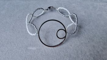 Bracelet en acier inoxydable argenté