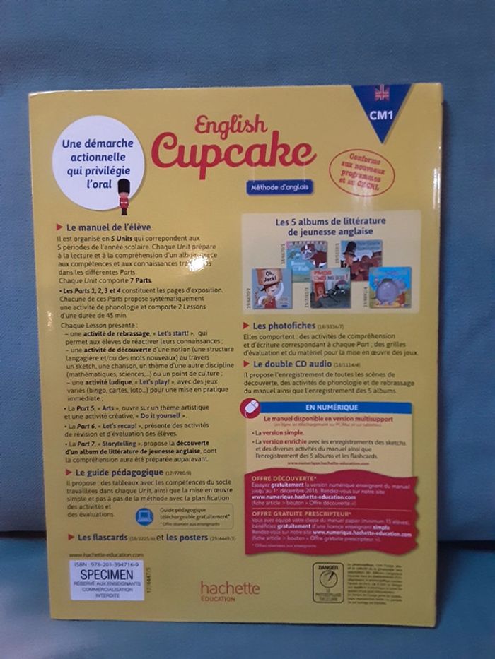 English Cupcake CM1 - photo numéro 2