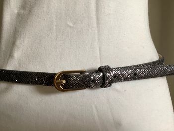 Ceinture grise anthracite paillettes Naf naf 80