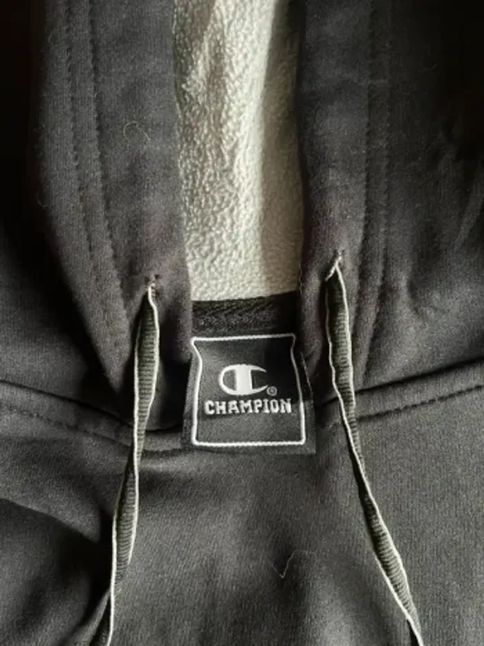 Sweat à Capuche Champion - Noir - Taille L - Très Bon État - photo numéro 5