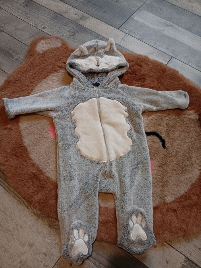 Combinaison chaude en pilou mixte 6 mois