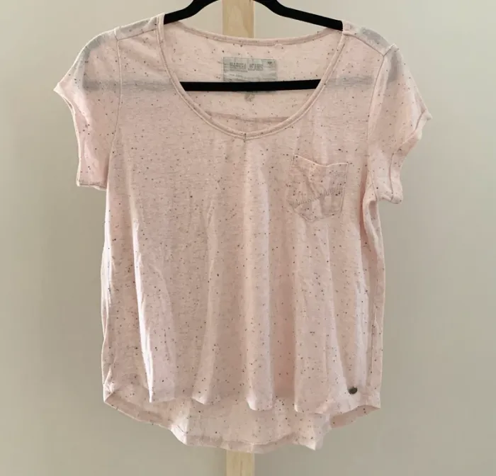 T-shirt rose clair chiné – Barcia Jeans – Taille S