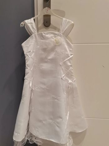 Robe de cérémonie Blanche avec papillon