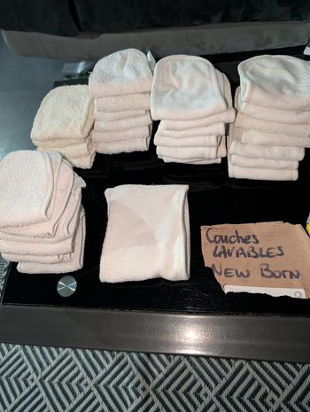 Lot couches lavables new born