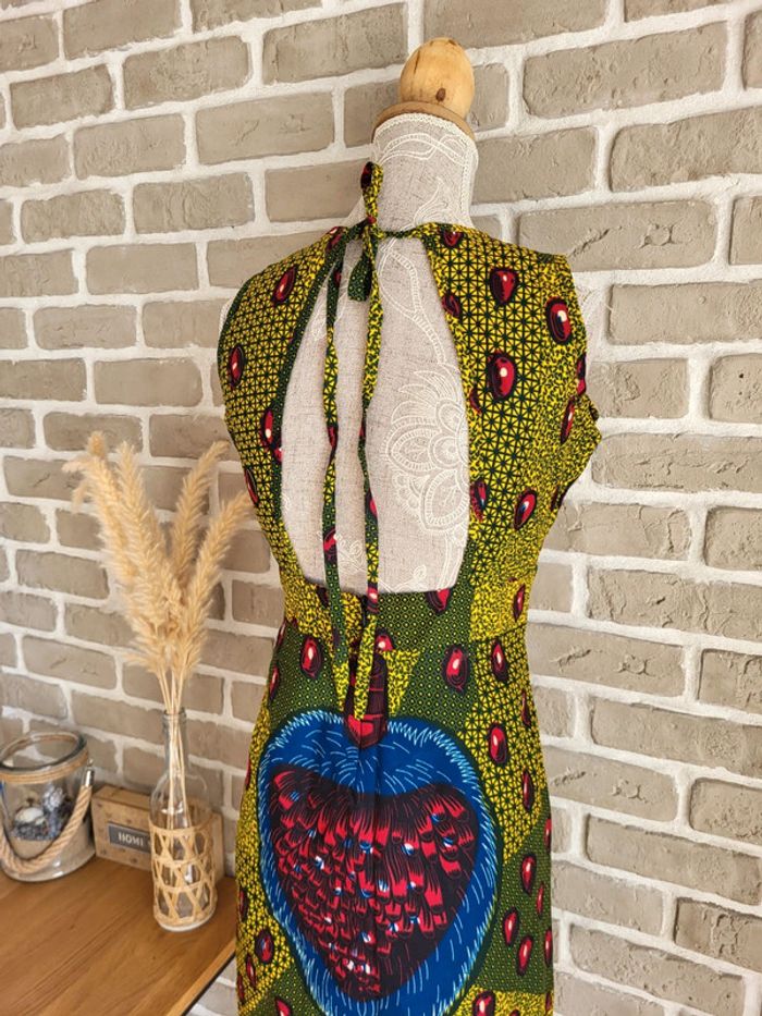 Robe wax dos nu – artisanale, fabriquée à Abidjan - photo numéro 11