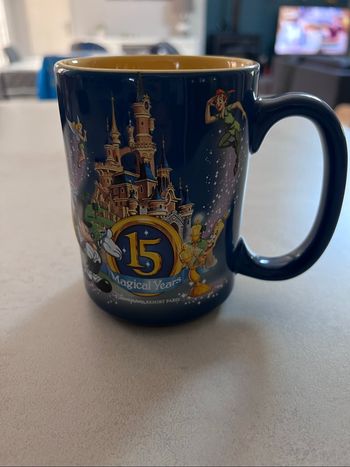 Mug  anniversaire Disney 15 ans bleu