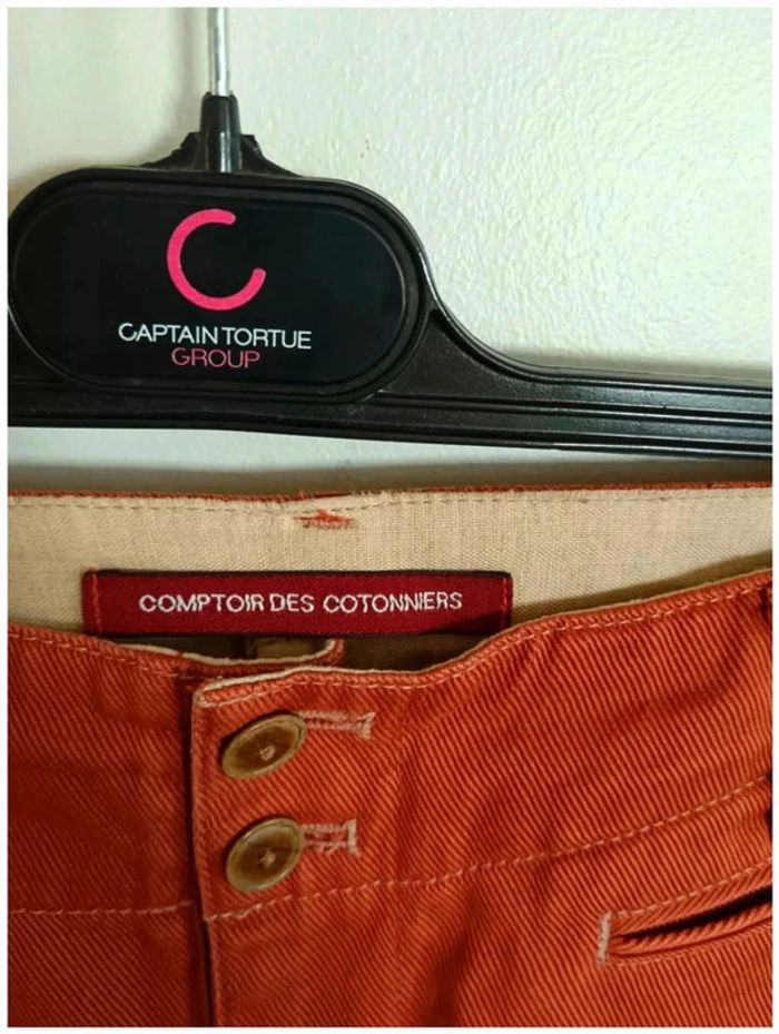 C31 pantalon rouille Comptoir des cotonniers 38 - photo numéro 3
