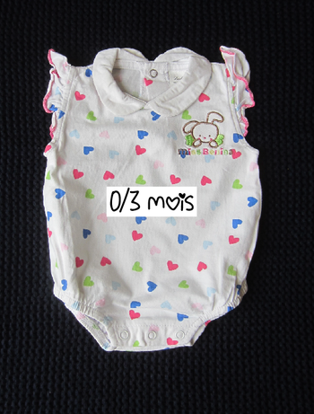 Barboteuse/body bébé fille