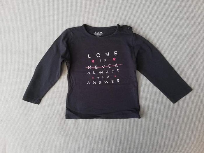 T-shirt longues manches fille 18mois Kiabi