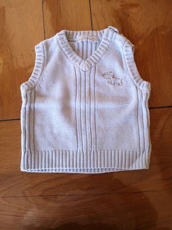 Pull sans manches 9 mois garçon