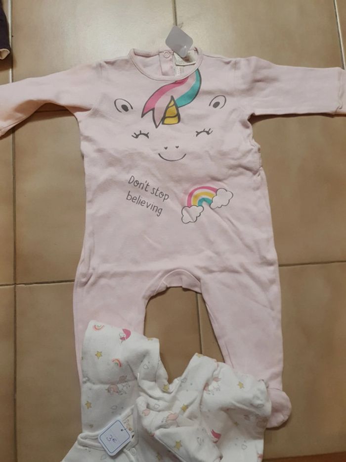 Lot de 2 pijamas 0/3 mois - photo numéro 3