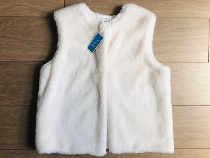 Cardigan chaud en fausse fourrure collection Noël Jacadi T-12 ans