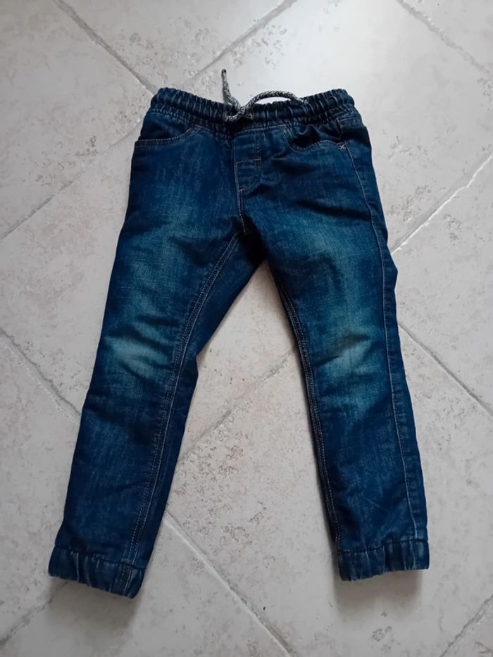 Pantalon jean doublé polaire