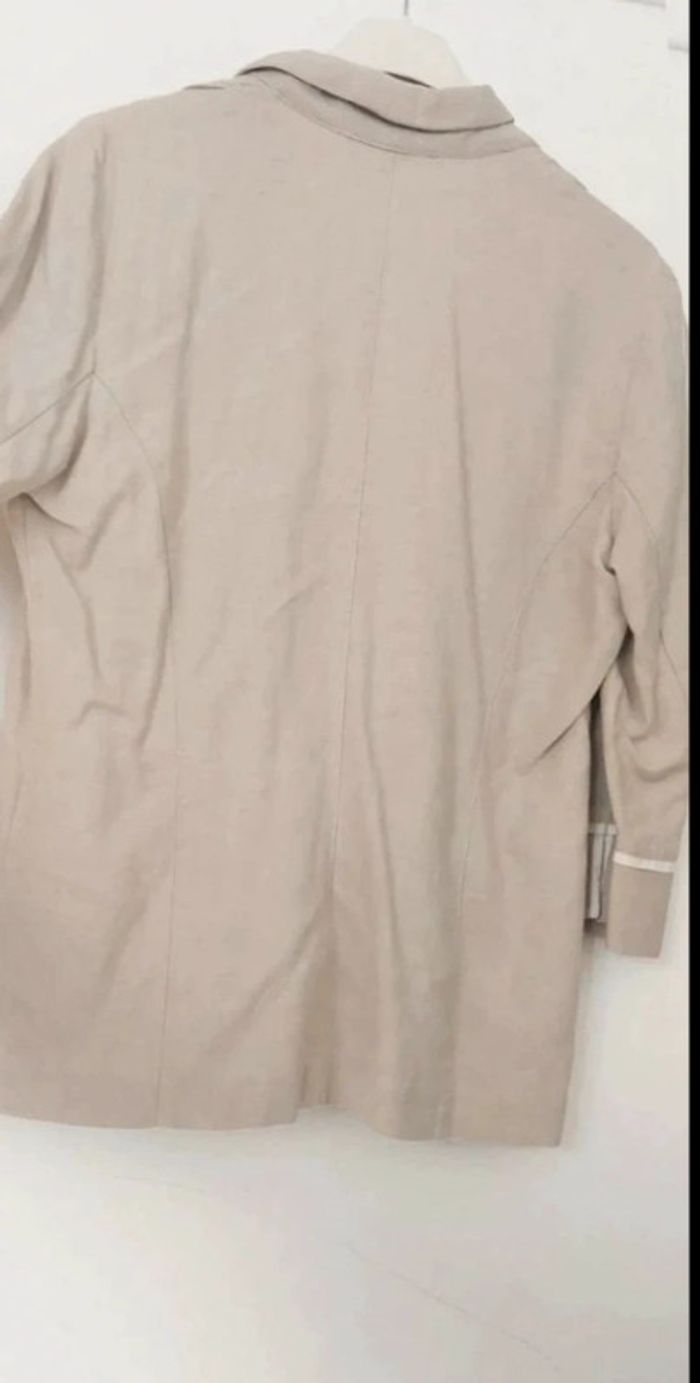 Veste légère en lin beige T2 (38-M) - photo numéro 2