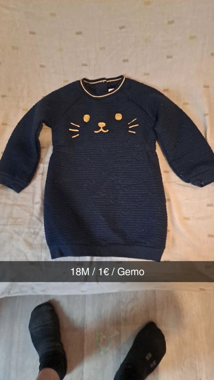 Robe hivers visage chat