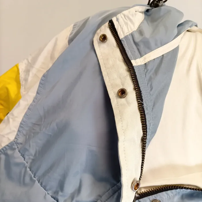 Coupe-vent Bershka taille M poche kangourou - bleu jaune blanc A1001 - photo numéro 10