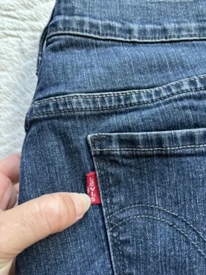 Jean Levi’s 505 Straight femme – taille 42/44 XL/2XL bleu foncé mi taille Modèle US rare - photo numéro 3