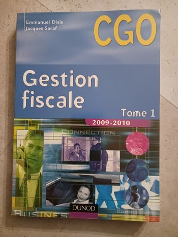 livre CGO Gestion fiscale Tome 1 Dunod