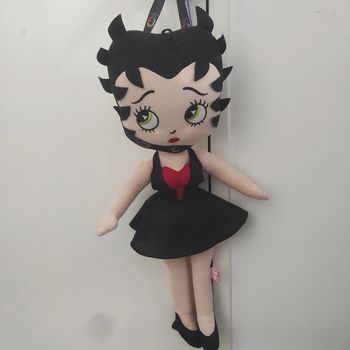 Peluche Plush Betty Boop Pin UP Vintage United Label 65 Cm Noir Rouge