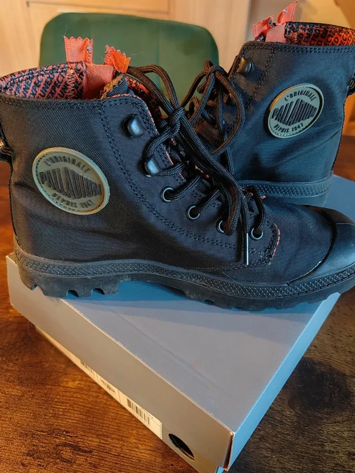 Palladium noir et orange - photo numéro 4