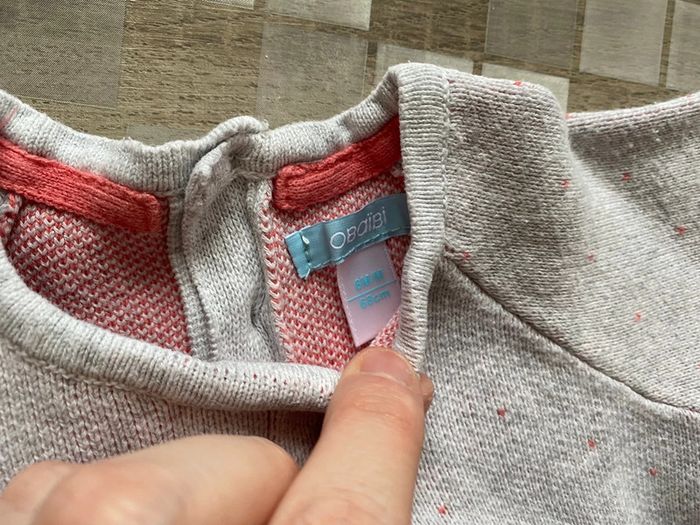 Robe pull avec leeging 6 mois obaibi - photo numéro 3