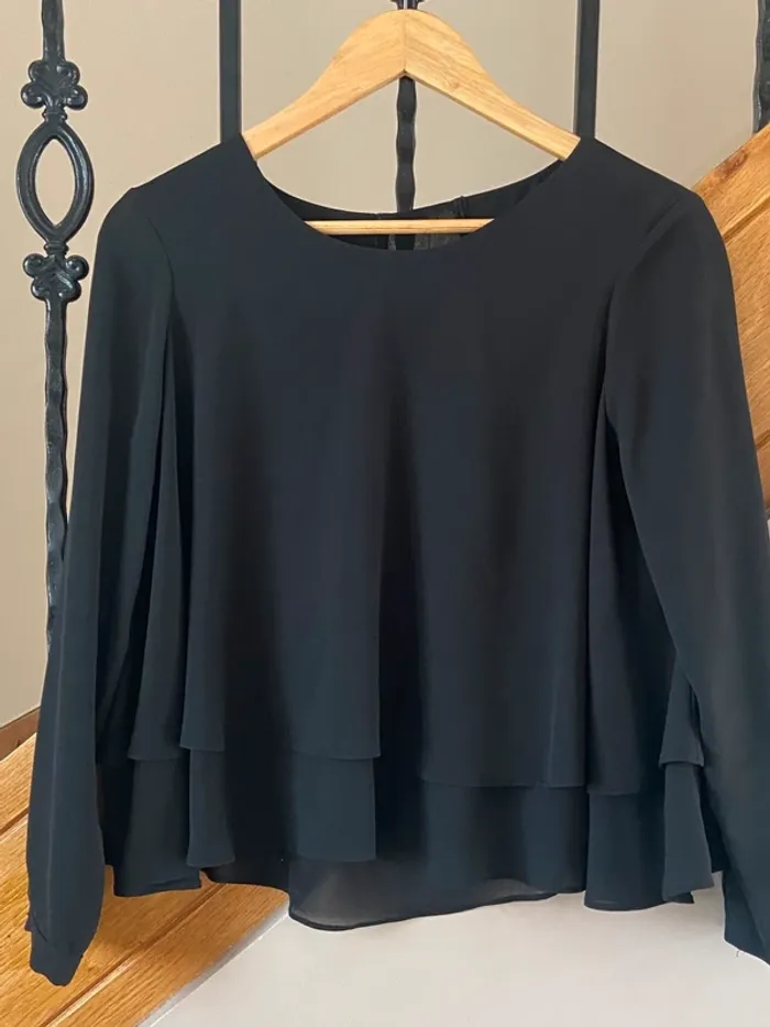 Blouse noire Zara - photo numéro 2