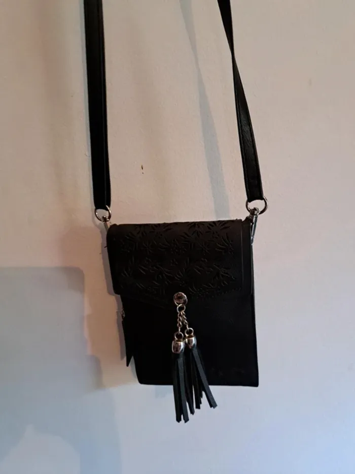 Sac à bandoulière noir - photo numéro 4