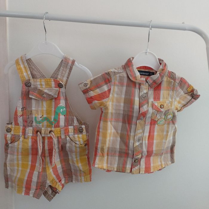 Ensemble Salopette et chemise