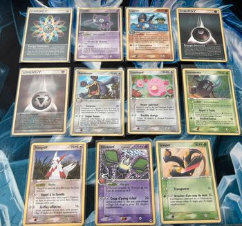 Lot de 11 cartes pokemon bloc ex rare