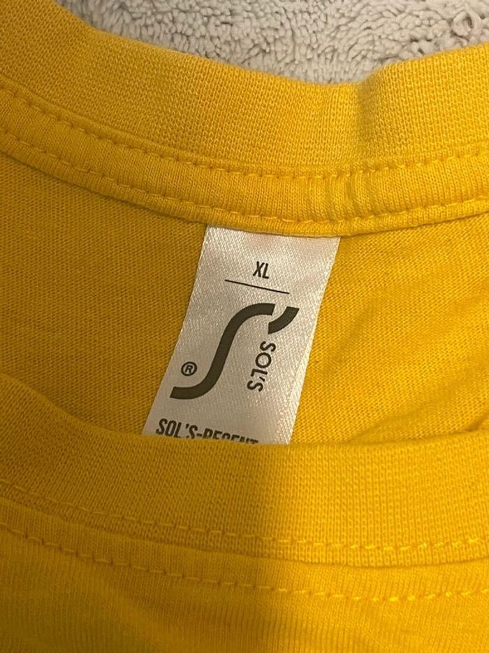 T-shirt jaune moutarde Telligo XL - photo numéro 2