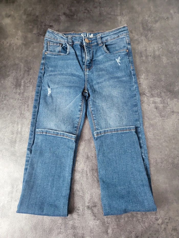 Lot 4 jeans slim fille 10 ans très bon état - photo numéro 7