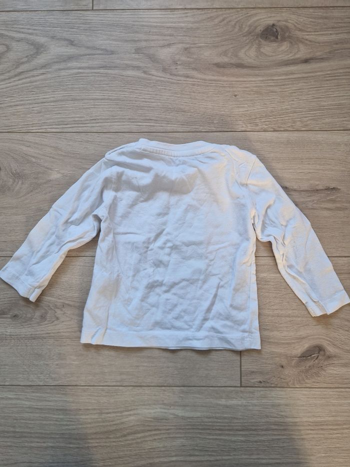 T-shirt bébé fille manches longues U tout petits 12 mois - photo numéro 4