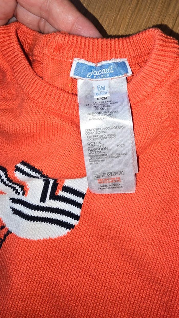 Pull Jacadi 6 mois - photo numéro 3