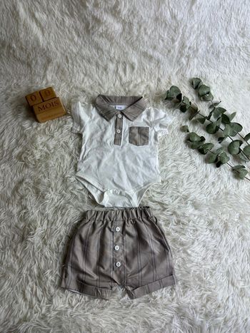 Ensemble body et short taille 0-3 mois