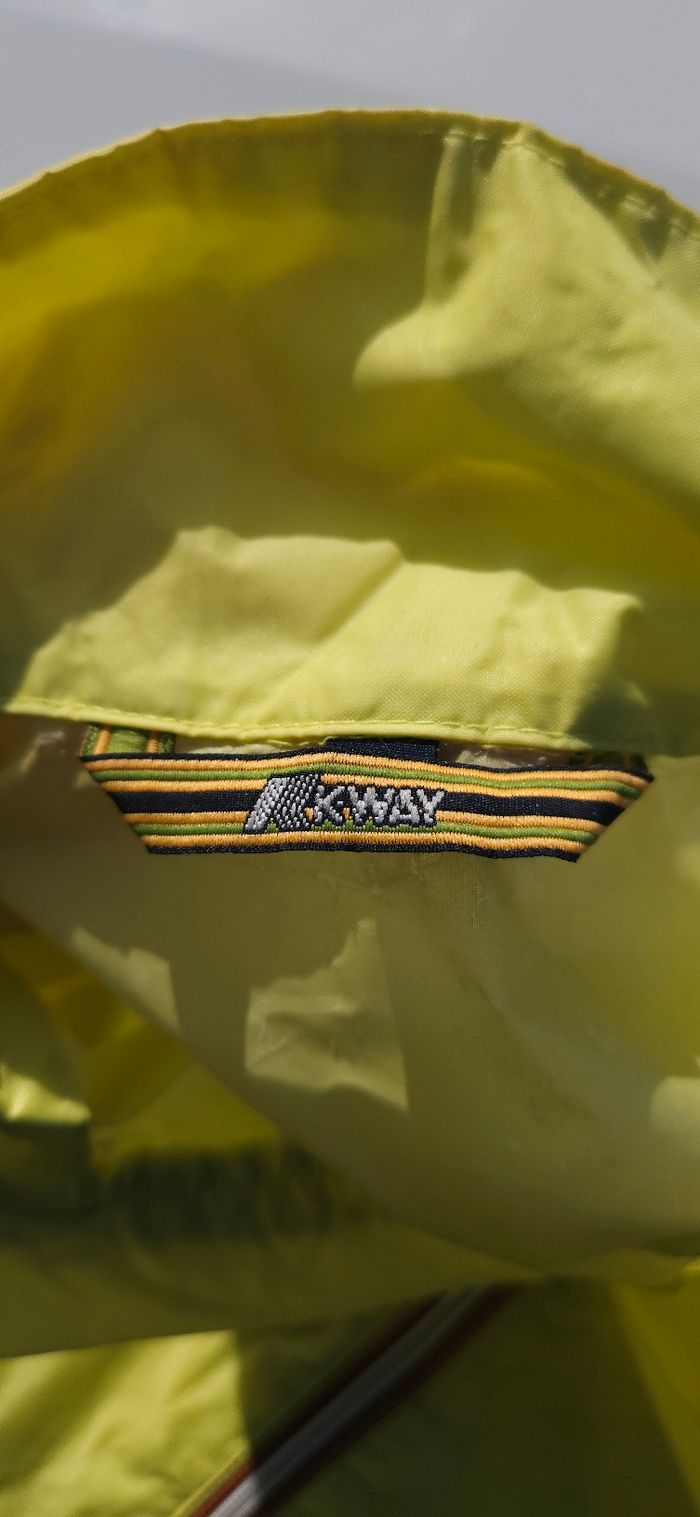 K-Way vintage jaune enfants taille L - photo numéro 5