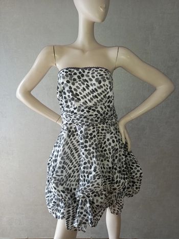 robe bustier blanche et grise Naf Naf taille 40